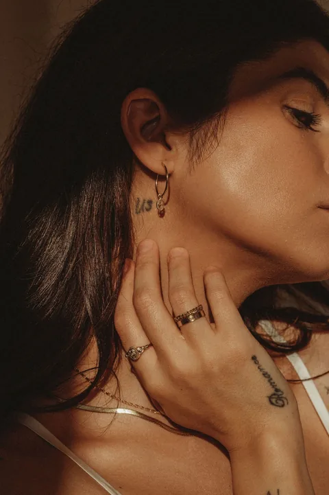 Large Crystal Hoops - 14k Gold Filled — product image 2