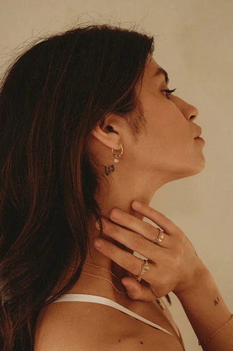 Cremation Hoop Earrings- 14K Gold Filled — product image 5