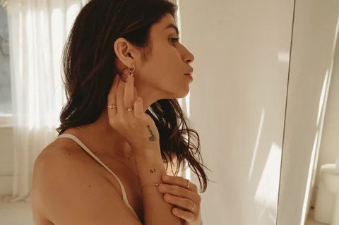 Cremation Hoop Earrings- 14K Gold Filled — product image 3
