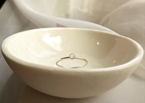 Cremation Small Circle Ring - Sterling Silver — product image 4