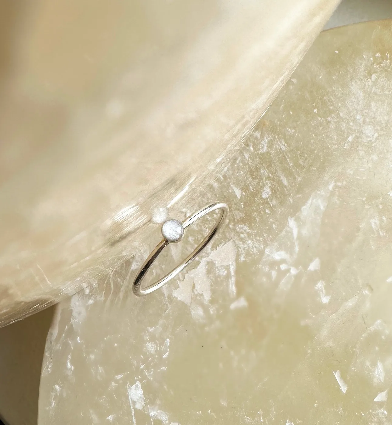 Cremation Small Circle Ring - Sterling Silver — product image 1