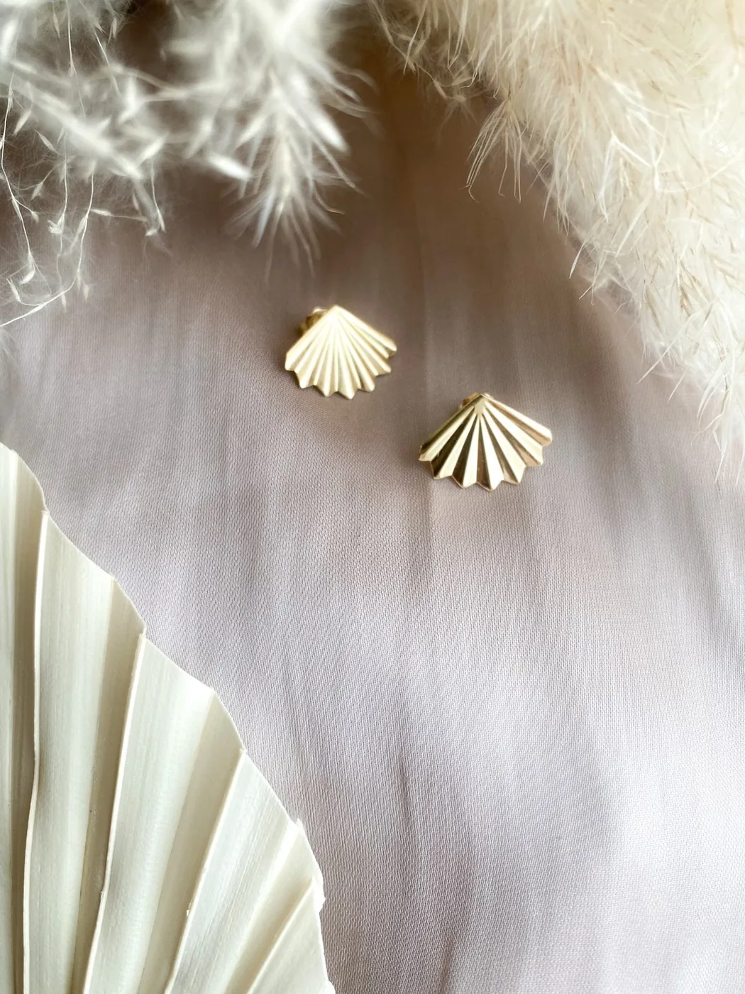Palm Stud Earrings - 14k Gold Filled — product image 7
