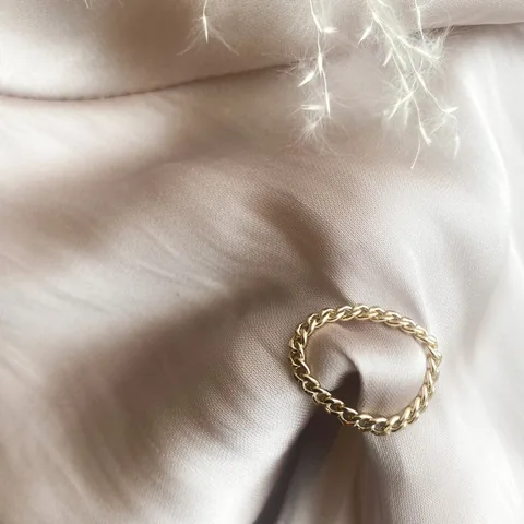 Curb Chain Ring - 14k Gold Filled — product image 5