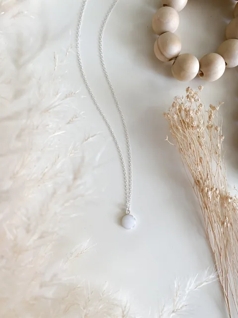 Mothers Milk Necklace 8mm pendant- Sterling Silver — product image 3