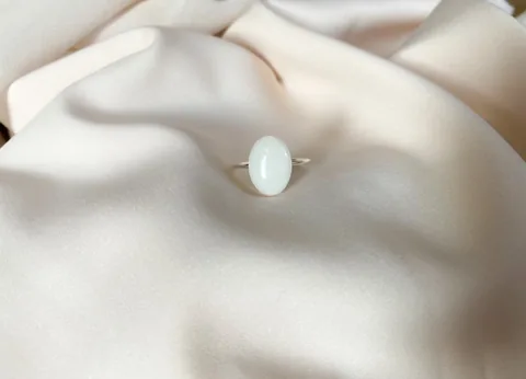 Mothers Milk Large Oval Ring - Sterling Silver — product image 2