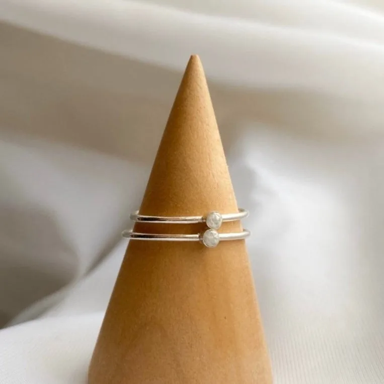 Cremation Dainty Ring - Sterling Silver — product image 4