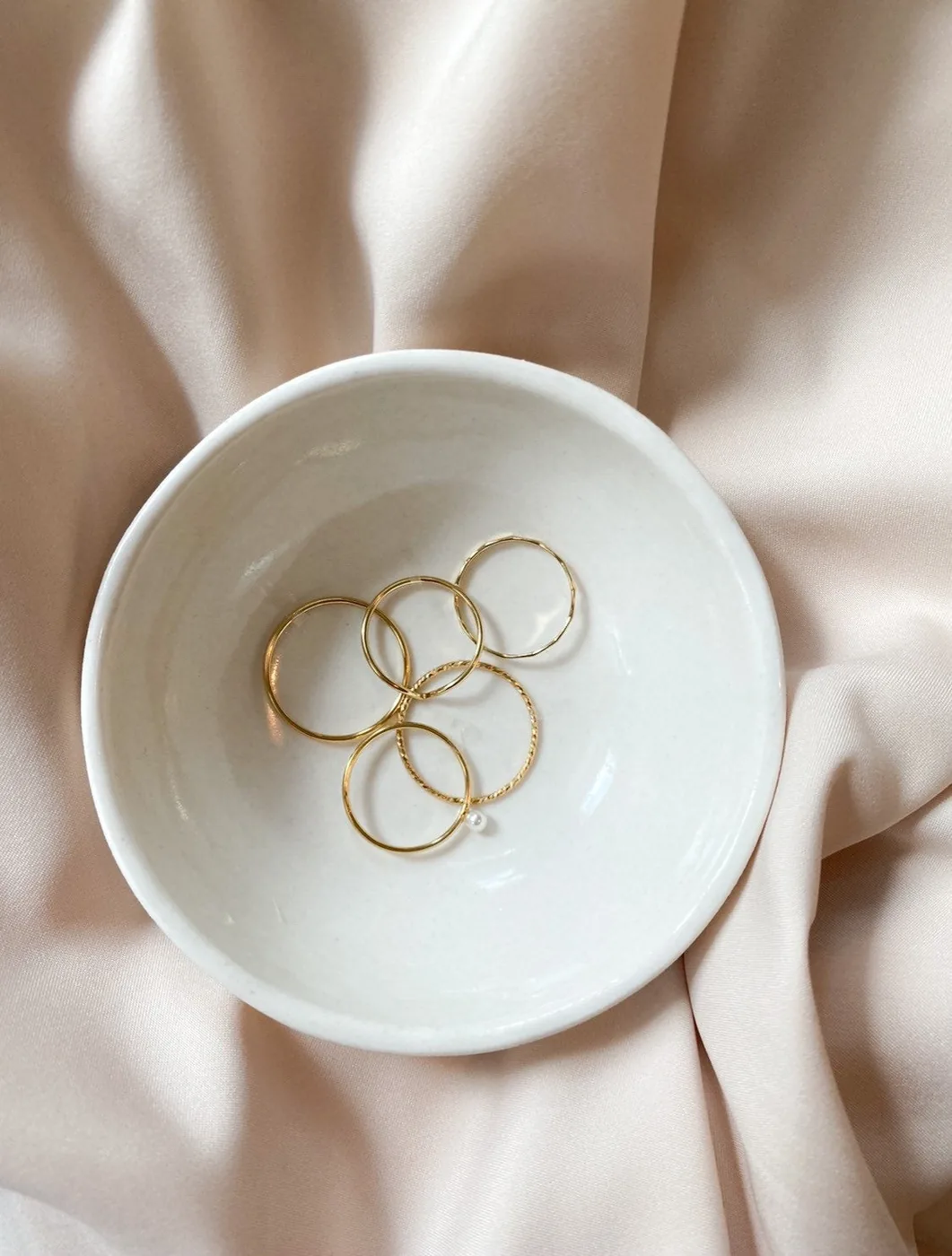 Hammered Skinny Ring - 14k Gold Filled — product image 7