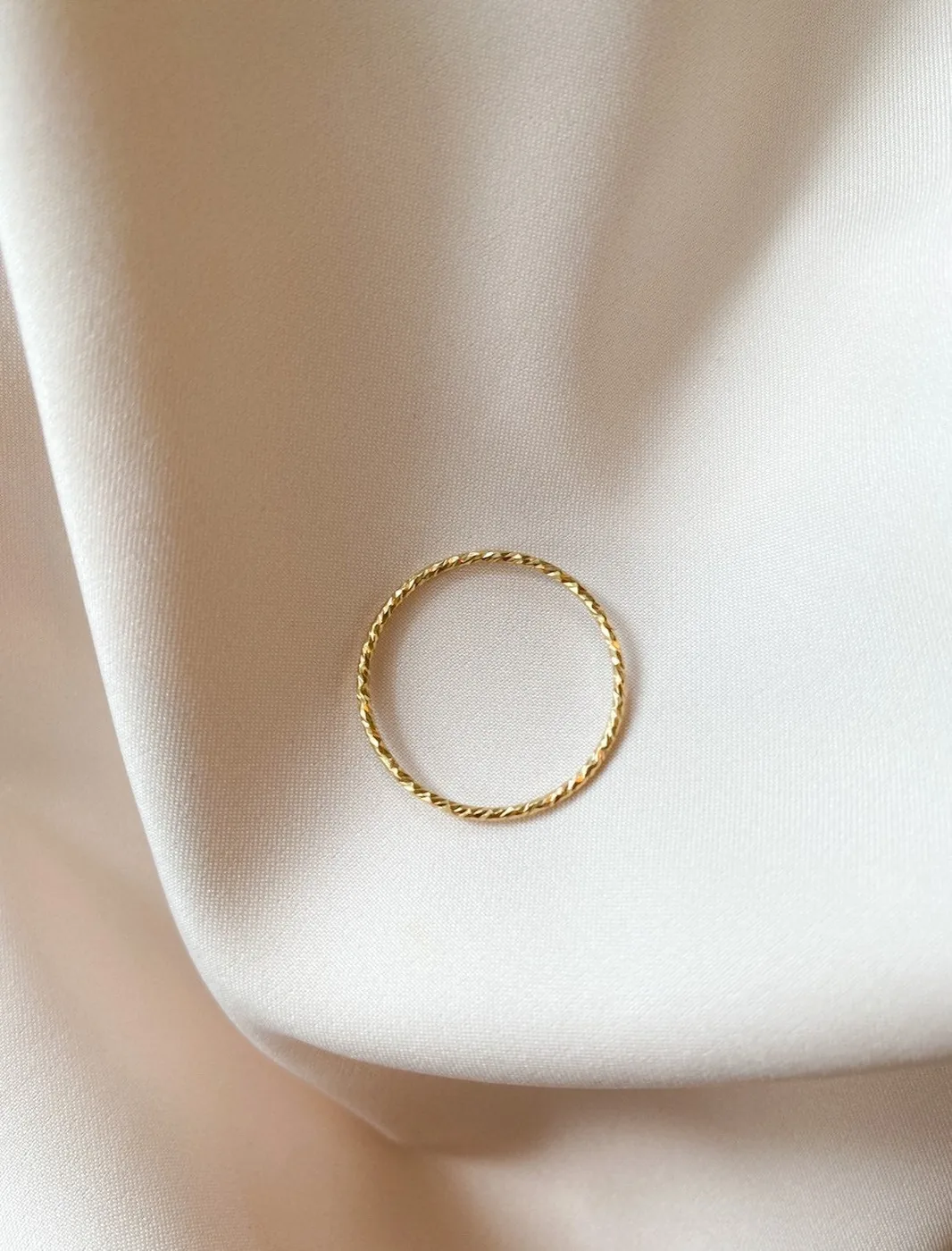 Serrated Skinny Ring - 14k Gold Filled — product image 5