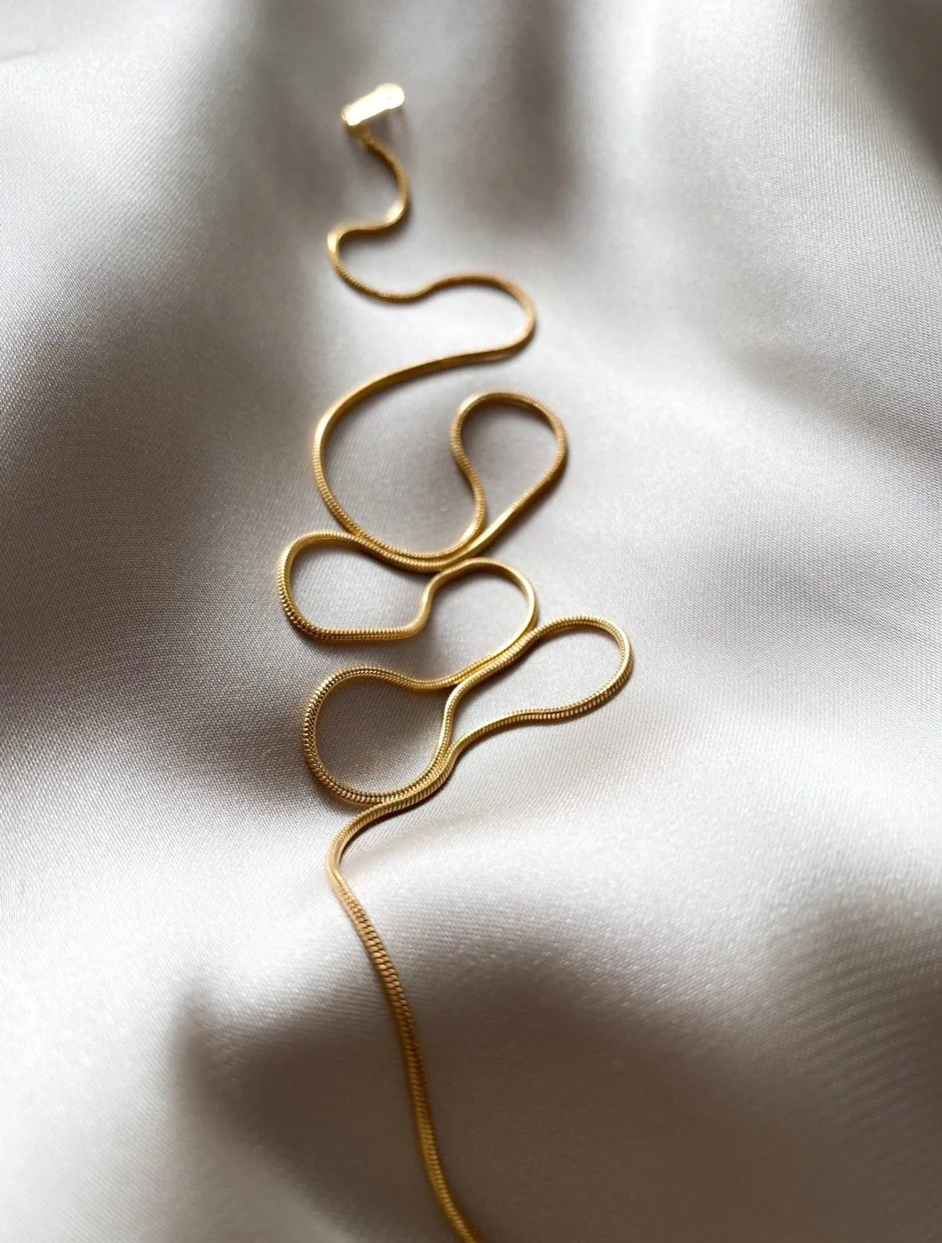 Snake Chain Necklace - 14k Gold Filled — product image 6