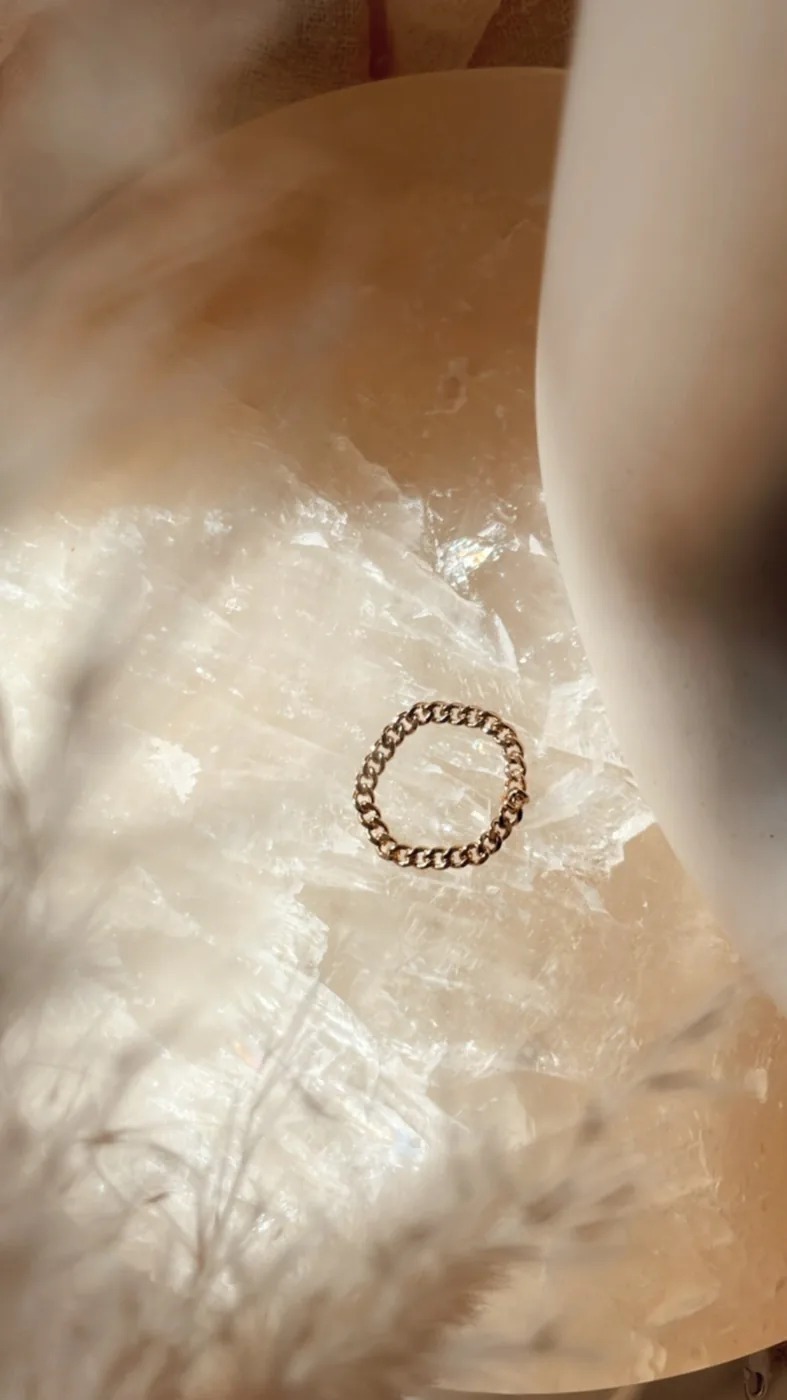 Curb Chain Ring - 14k Gold Filled — product image 6