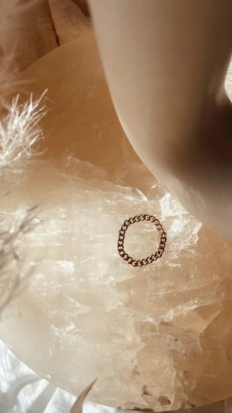 Curb Chain Ring - 14k Gold Filled — product image 10