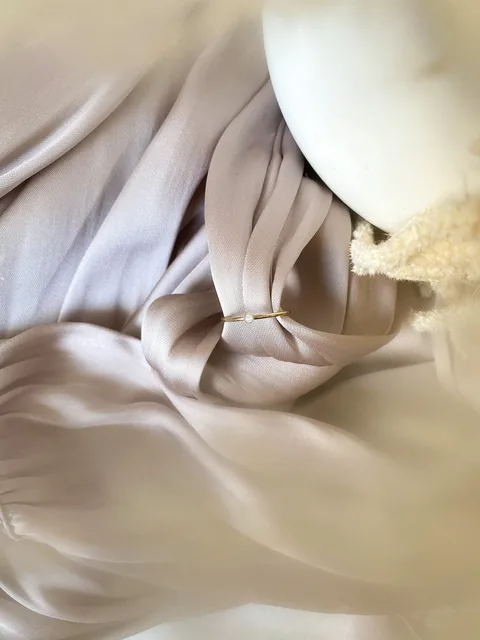 Cremation Dainty Ring - 14k Solid Gold — product image 8